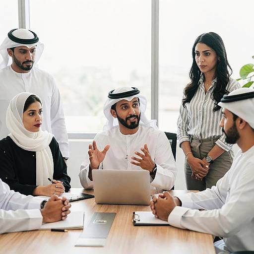 Diverse Modern Office Meeting Scene