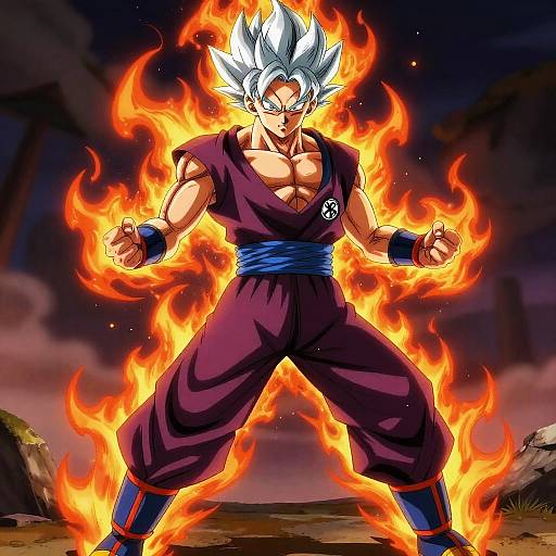 Fiery Dragon Ball Z OC Warrior