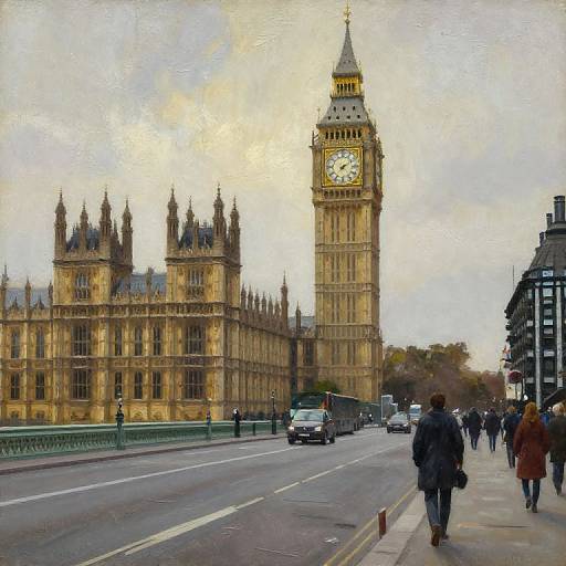 Old London Street with Big Ben