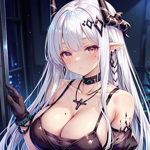 Illustration of Mudrock (obsidian) (arknights), arknights in the style of Toraishi 666