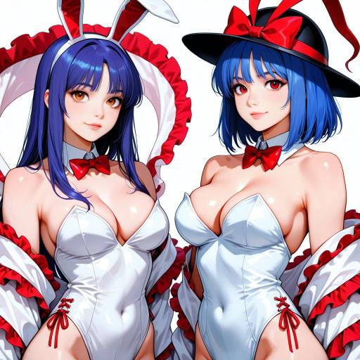 Playful Bunny Girls in Stylish Leotards