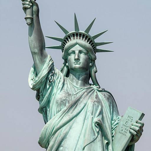 Photorealistic Statue of Liberty Cosplay Portrait
