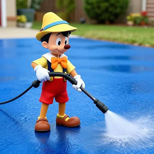 Hyper Realistic Pressure Washing Scene