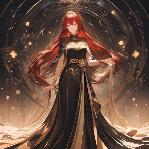 Elegant Anime Figure in Serene Setting