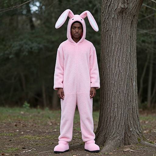 Realistic Pink Peep Rabbit Cosplay