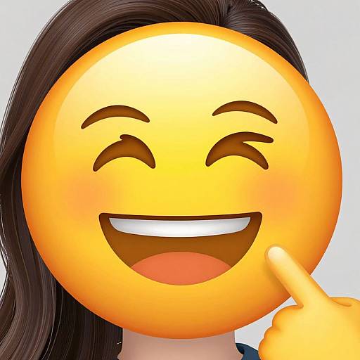 Portrait to Joyful Emoji Design