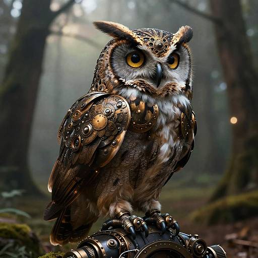 Steampunk Wildlife Fusion Art