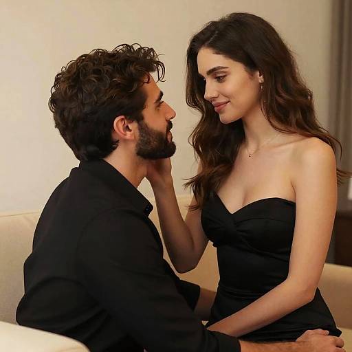 Romantic Couple Intimate Moment