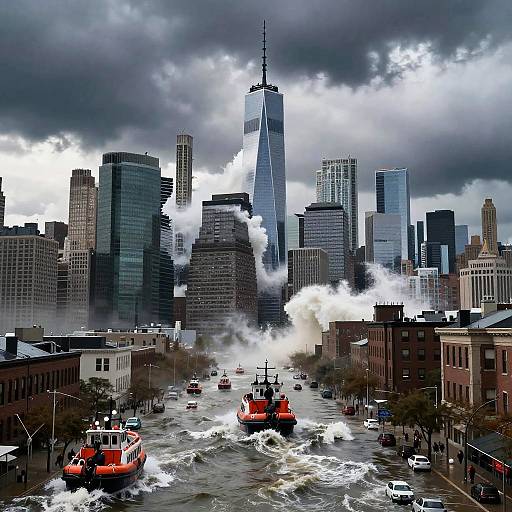 Tsunami Devastates NYC Skyline