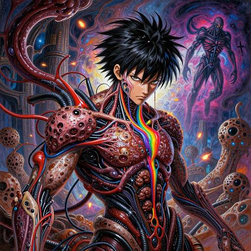 Cybermutant Biomechanical Fighting Character