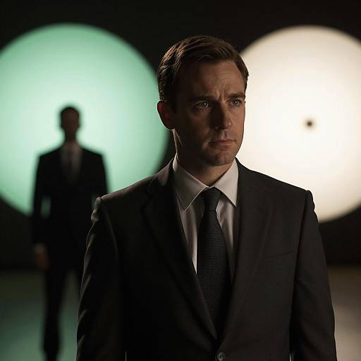 Film Noir Man in Dark Suit