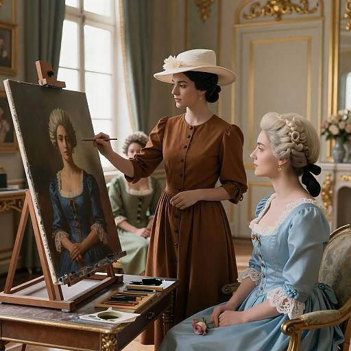 Elegant Trio in Opulent Setting