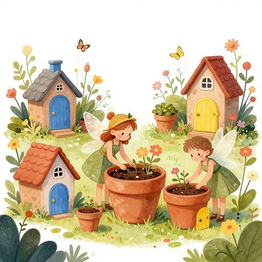 Whimsical Scandinavian Fairy Garden