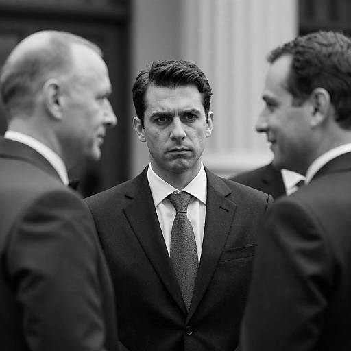 Three Men in Formal Attire: A Photo