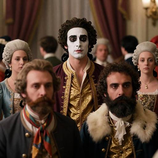 Lavish Ballroom Dance with Eccentric Characters