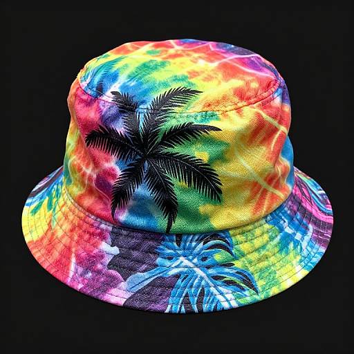 Rainbow Tie Dye Jungle Bucket Hat