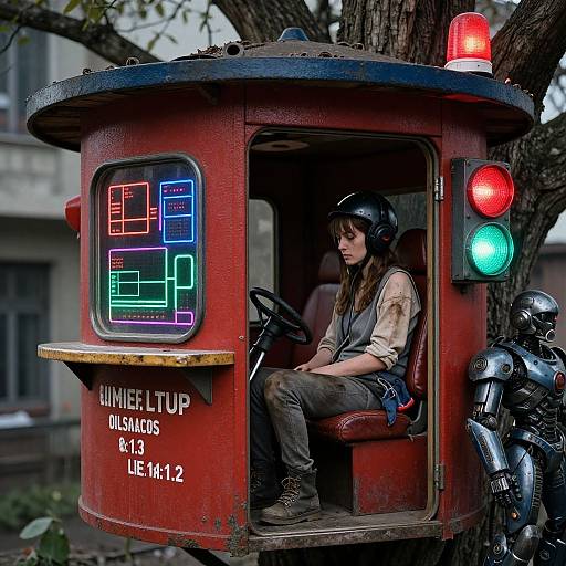 Hyperpunk Treehouse B&B Scene