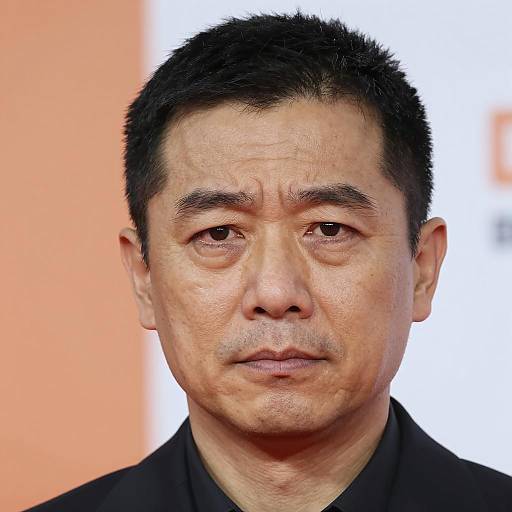 Close-up of Middle-aged Man with Neutral Expression