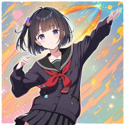 Illustration of Amemori sayo, nijisanji in the style of Gotou hisashi