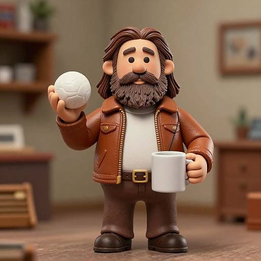 Detailed Stop-Motion Lebowski Figure