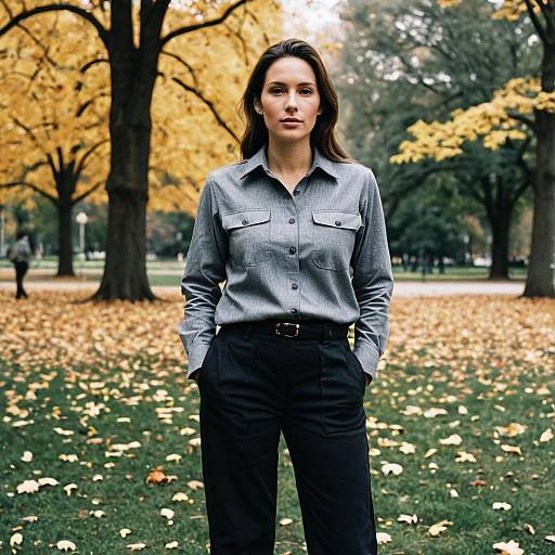 Fall Workwear in Park Setting