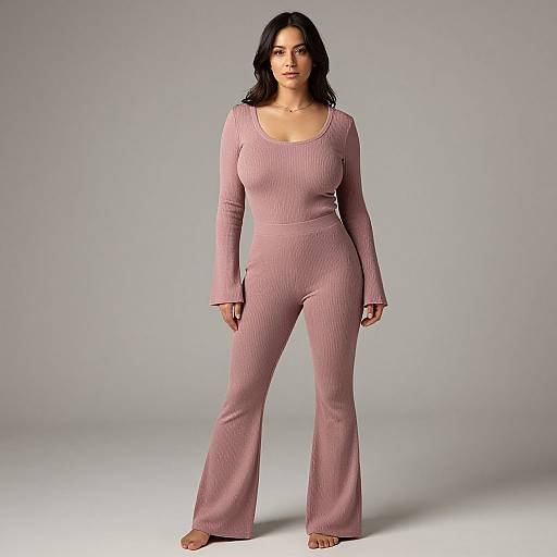 Casual Chic Woman in Dusty Rose Co-ord