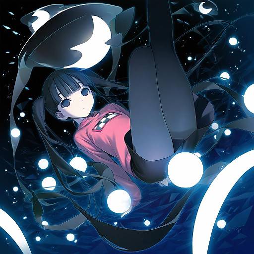 Illustration of Monoko, yume nikki in the style of Hashimoto takashi