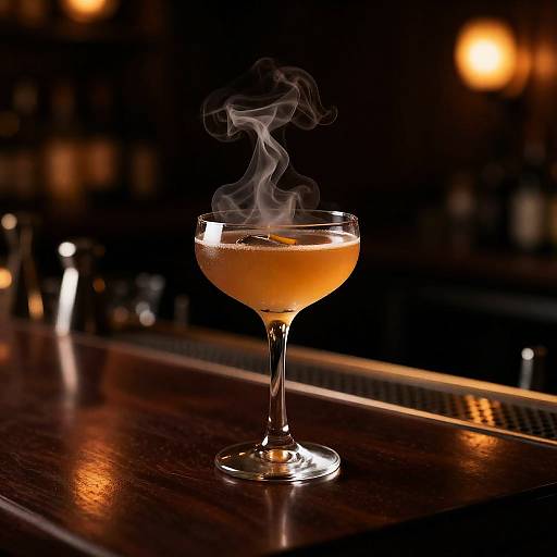 Smoky Bourbon in Speakeasy Jazz Club