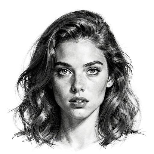 Black-and-White Surreal Portrait