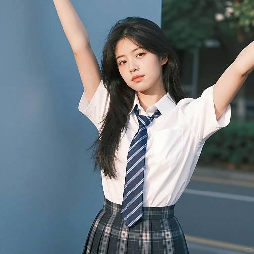 Elegant Asian Woman in Soft Light