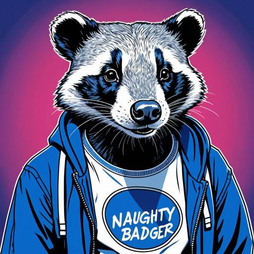 Naughty Badger in Casual Clothing