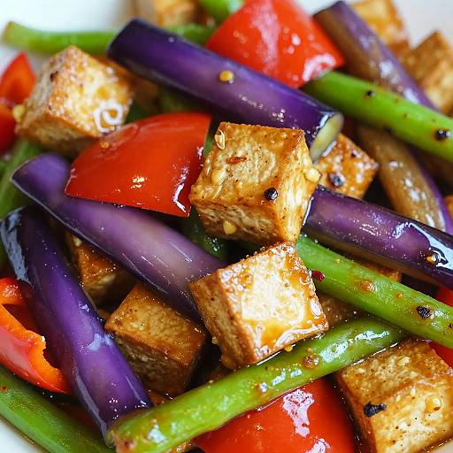 Vibrant Mixed Vegetable Stir-Fry Close-Up
