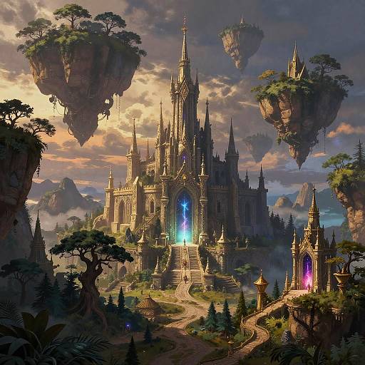 Surreal Fantasy Landscape Generator