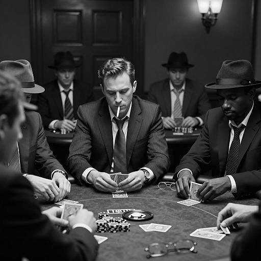 Classic Poker Night: A Timeless Scene