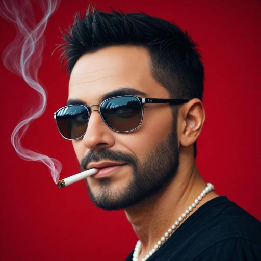 Jovial Stocky Man in Sunglasses