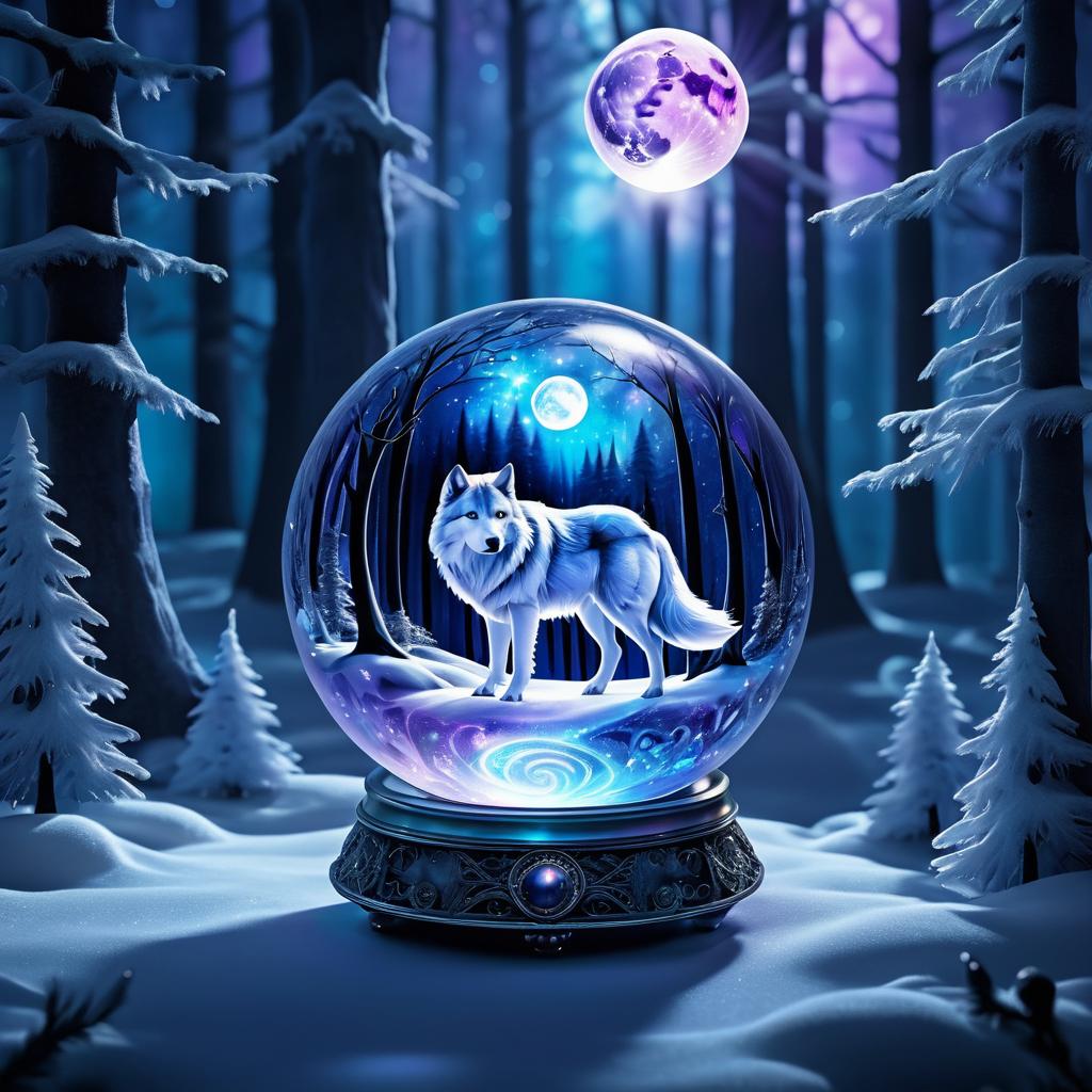 Spectral Wolf in a Magical Crystal Ball