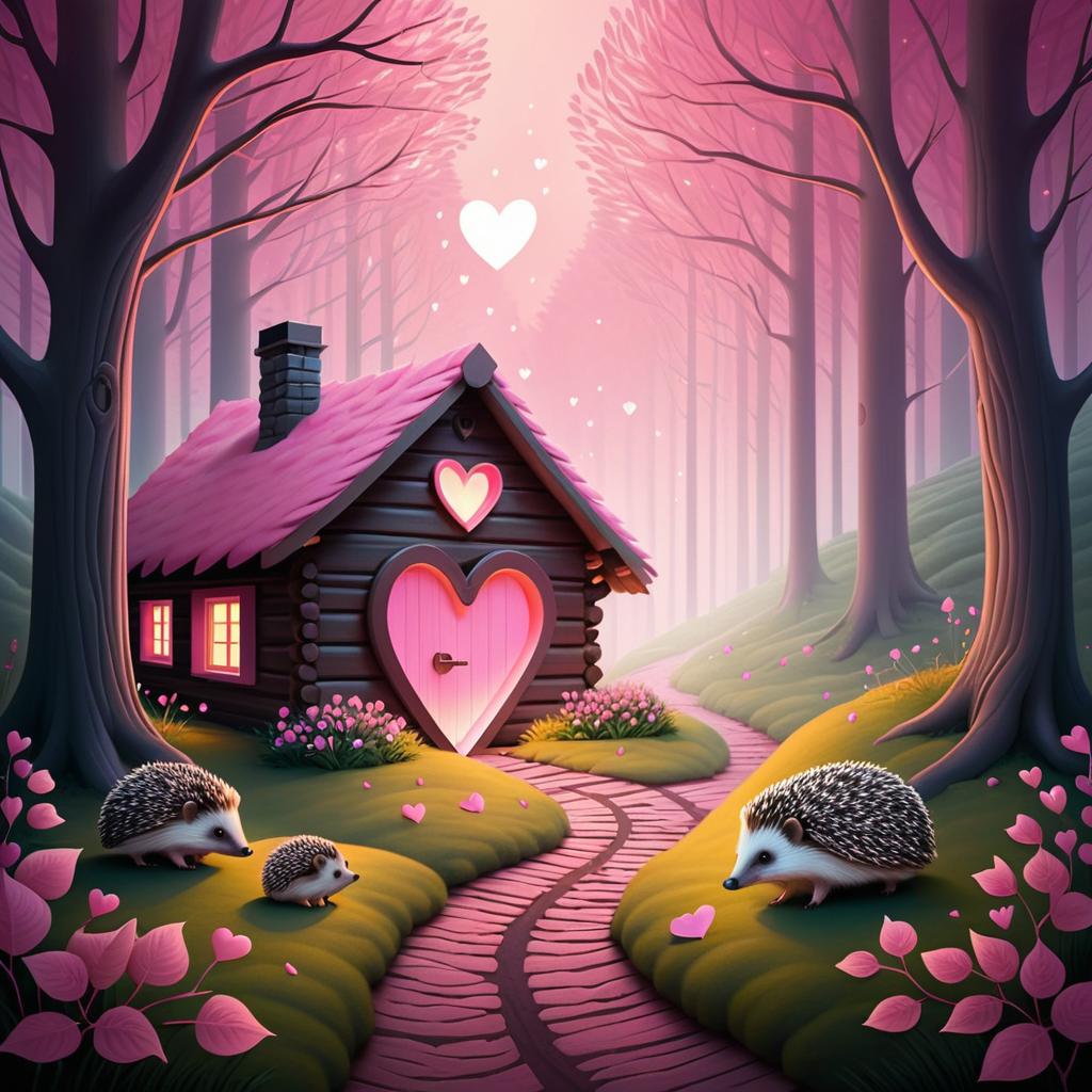 Enchanting Valentine’s Day Forest Scene