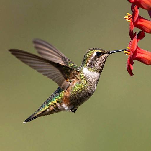 Macro Wildlife Photo of Hummingbird