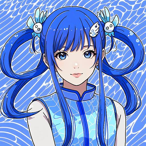Illustration of Asari nanami, idolmaster in the style of Kamidan