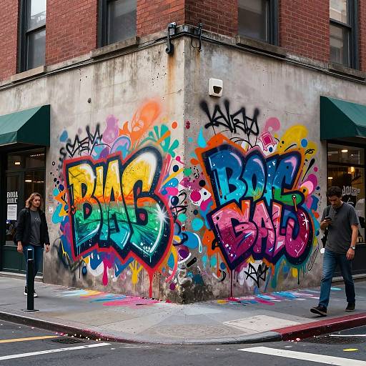 Vivid Urban Street Art Fusion