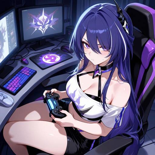 Futuristic Gamer Girl in Acheron