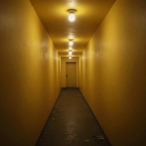 Claustrophobic Backrooms Maze Scene