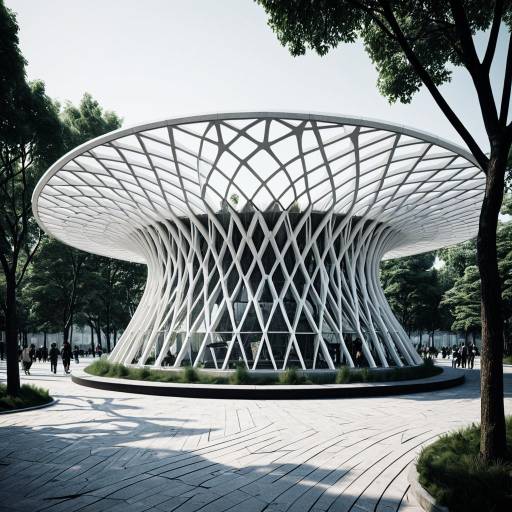 Futuristic Neo-Parametric Urban Pavilion