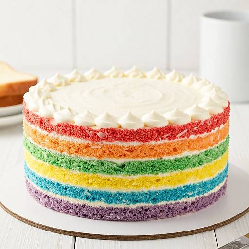 Colorful Regenbogentorte Rainbow Cake