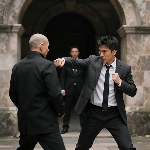 Midair Punch in Ancient Archway