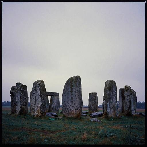 Standing Stone Circle at Dusk