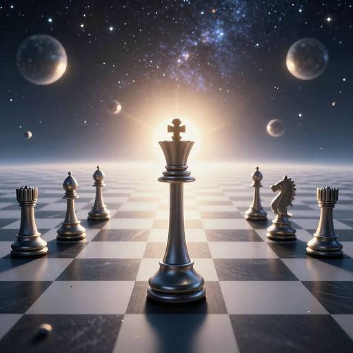 Surreal Spoon-Shaped Chess Pieces