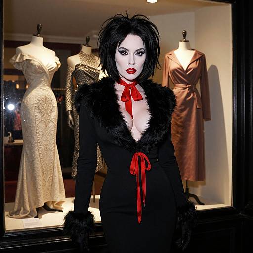 Cruella de Vil in Vintage Fashion