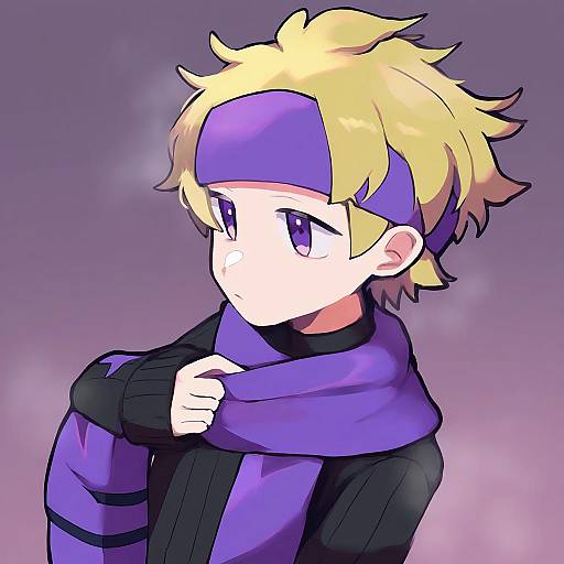 Illustration of Morty (pokemon), pokemon in the style of Kyuu (plastic night q)