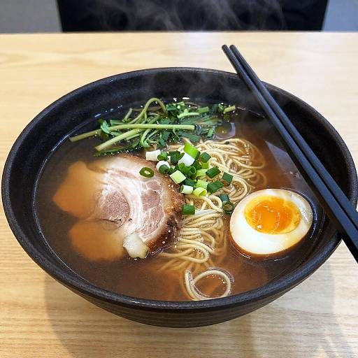 Photorealistic Ramen Bowl Still Life